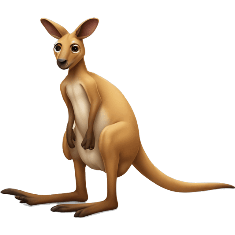 kangaroo playing dead emoji