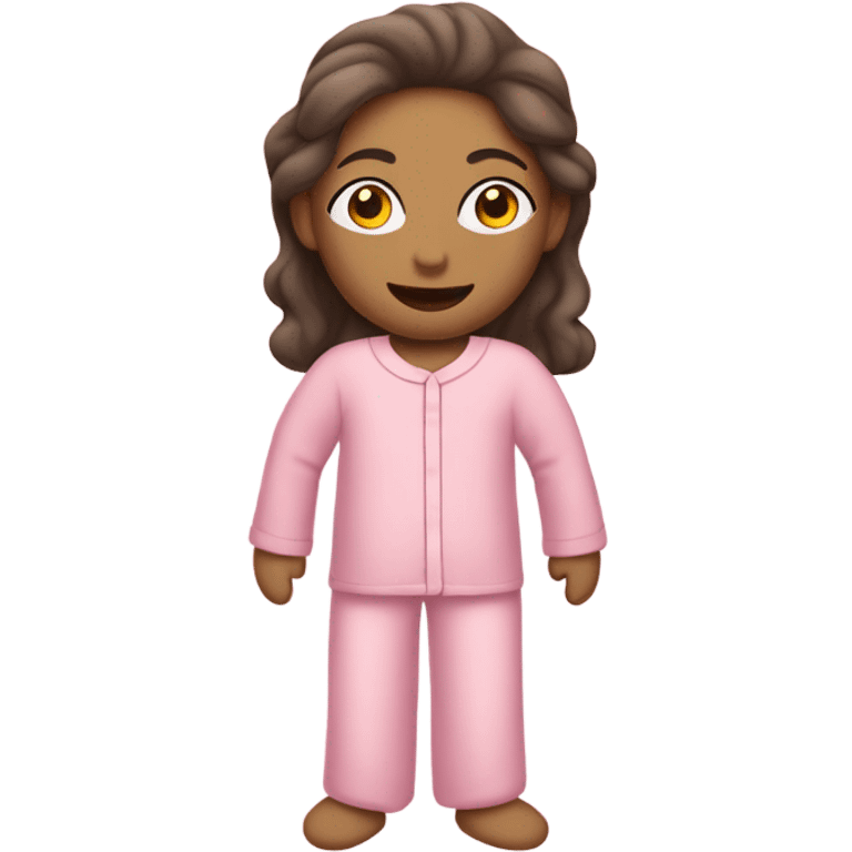 pink person in pink pajamas emoji