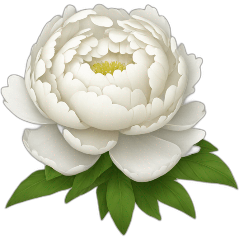 White peony bouquet emoji