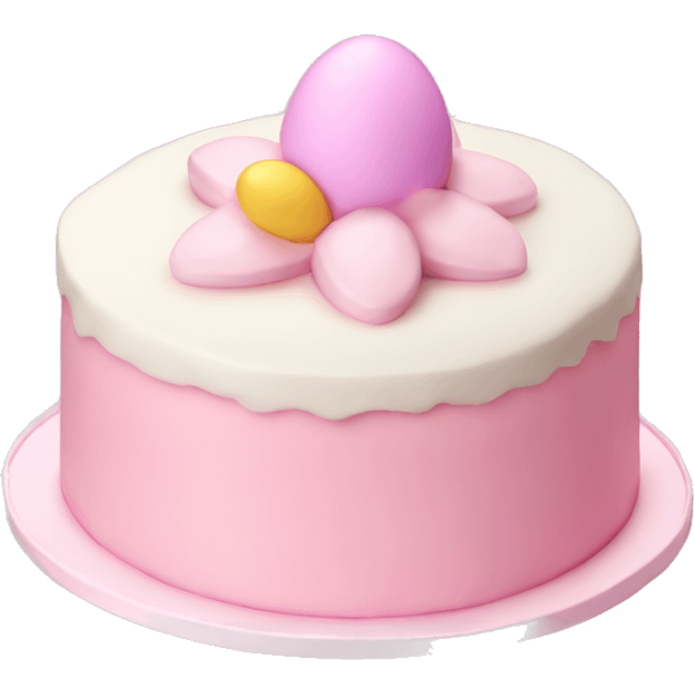 easter light pink cake emoji