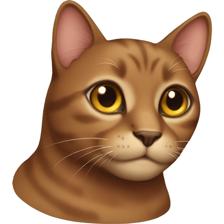 A brown cat emoji