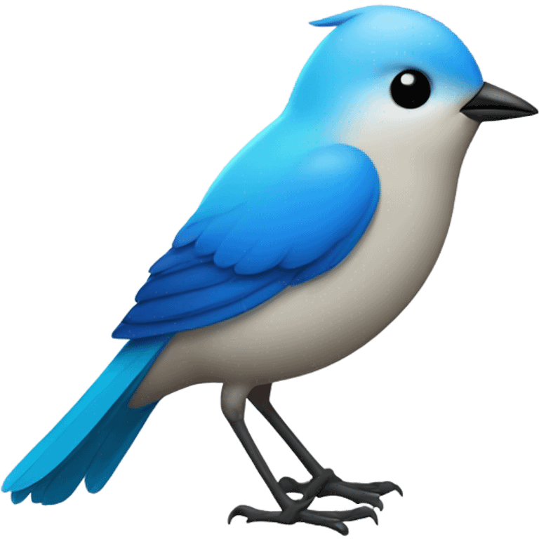 Blue bird emoji