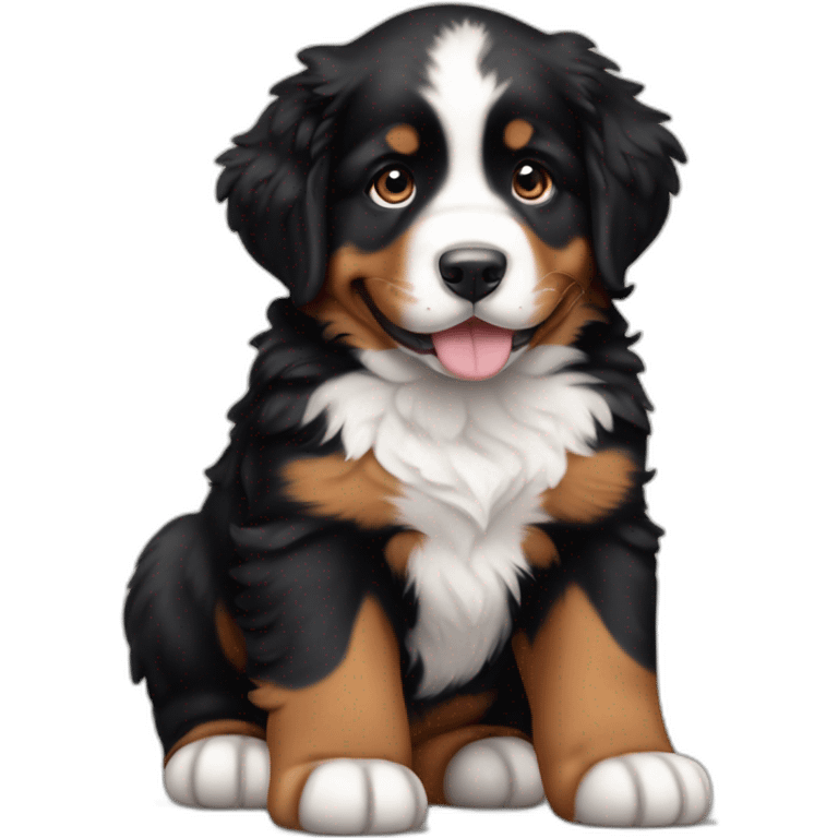 Bernese Mountain Dog Puppy Playing emoji