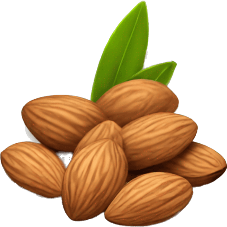 Almond in plate emoji