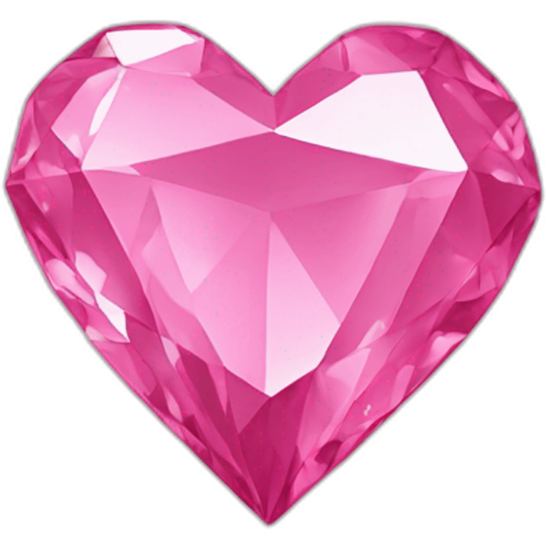 Pink diamond heart emoji