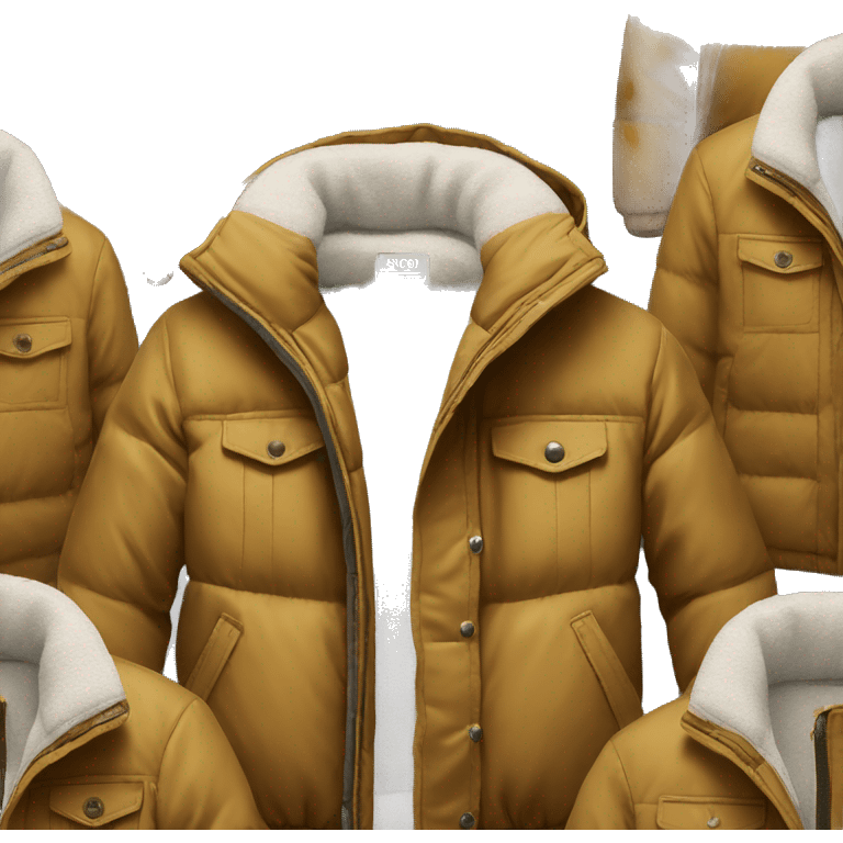 photorealistic winter jacket emoji