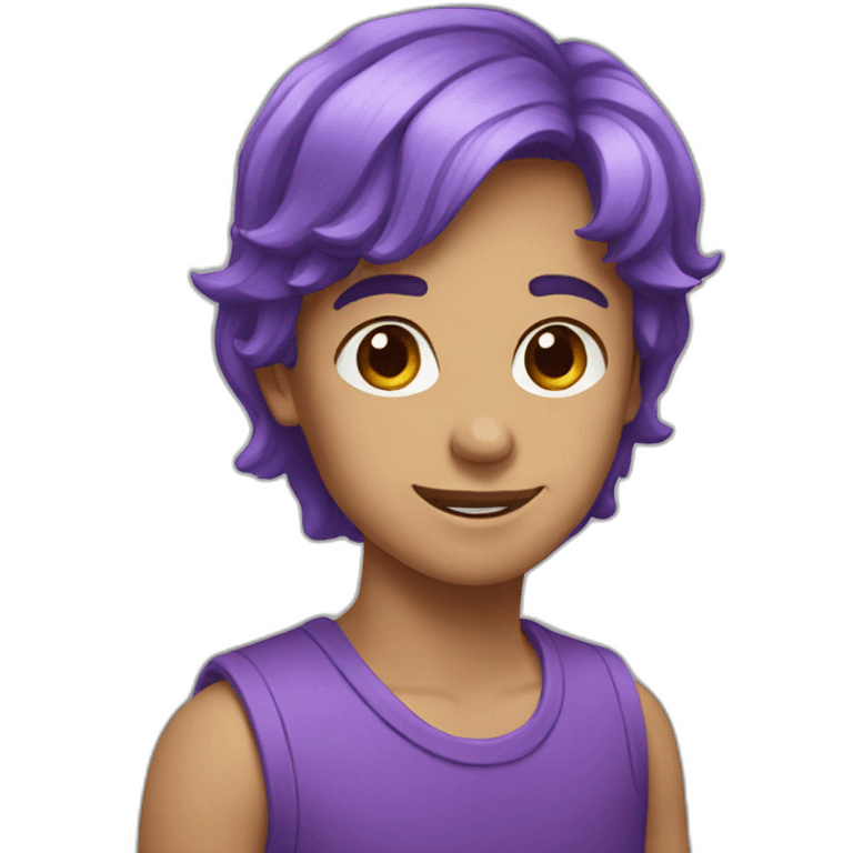 purple step emoji