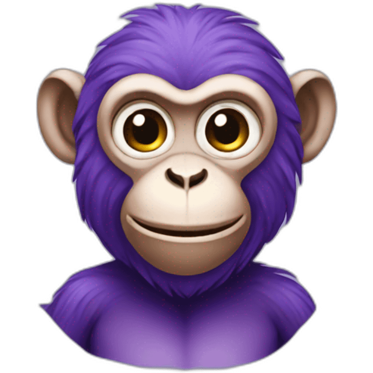 Purple monkey emoji