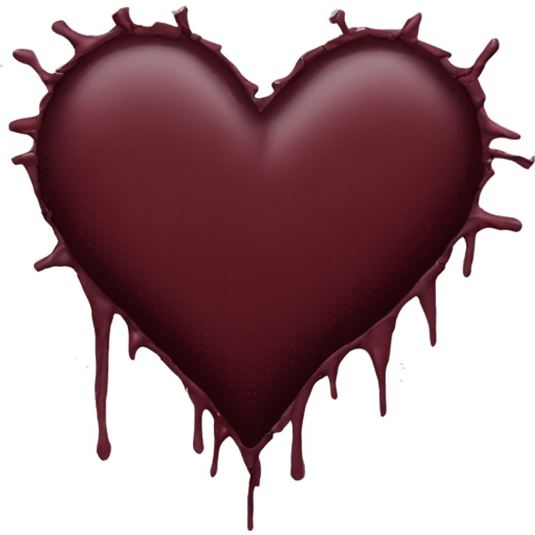 torn maroon heart emoji