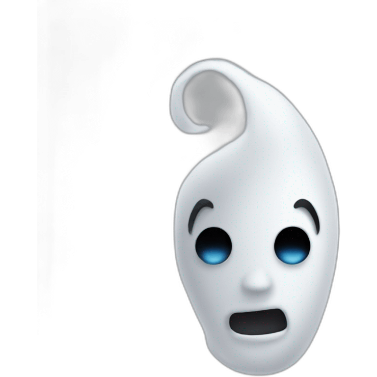 Fantasma-escuchando musica emoji