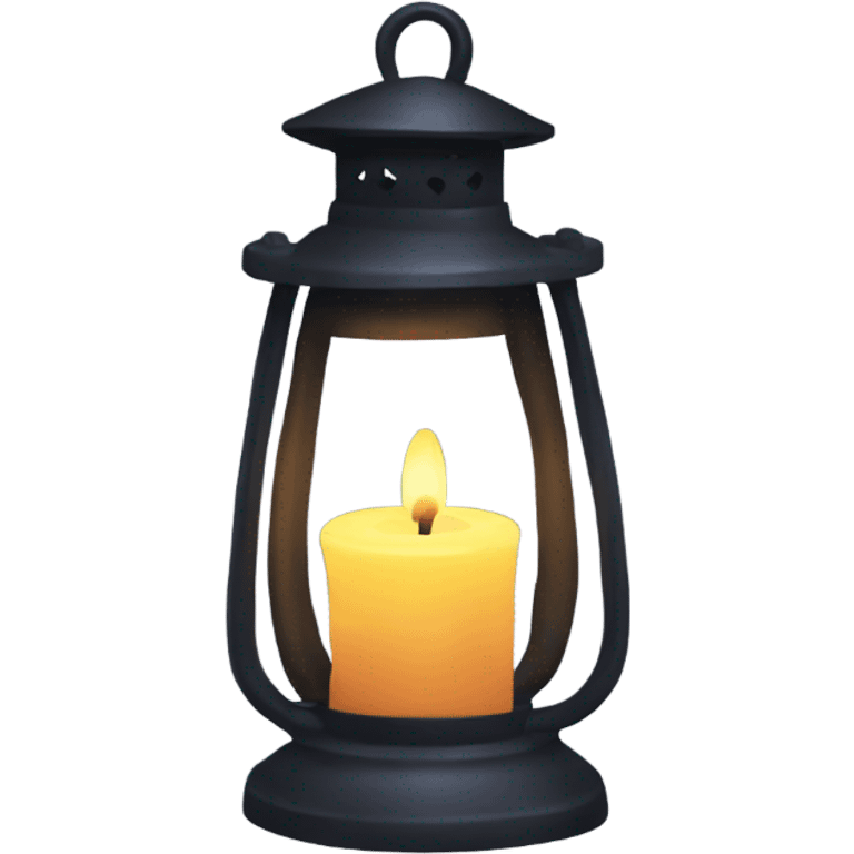 a lantern with a candle inside emoji