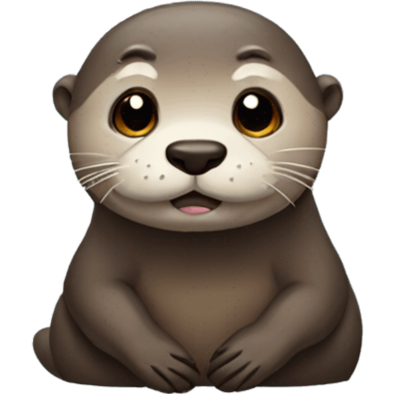 sad-face otter emoji