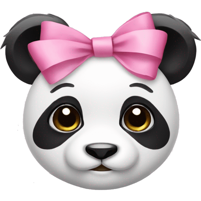 panda with pink bow emoji