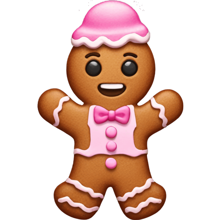 pink gingerbread  emoji