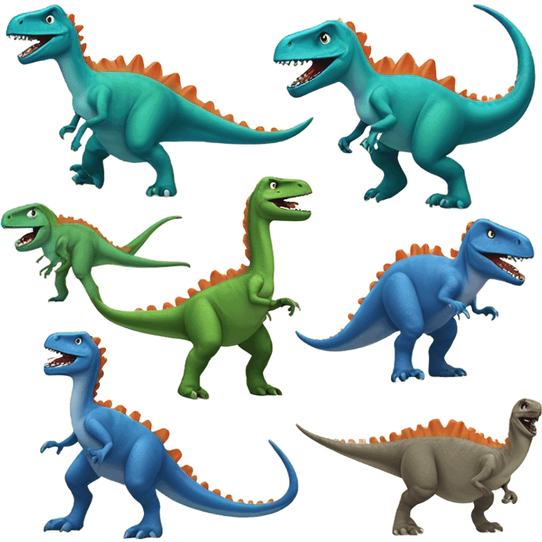 Dancing dinosaurs  emoji