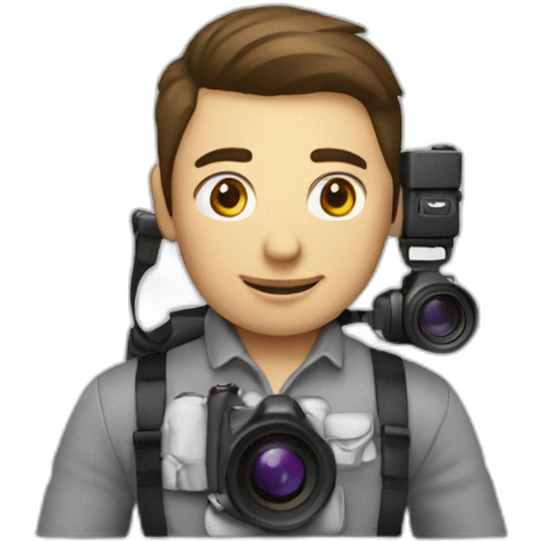 a photographer a the photographic chamber emoji