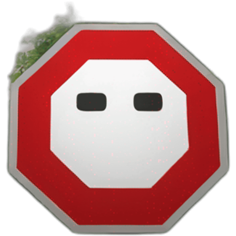 a stop sign emoji