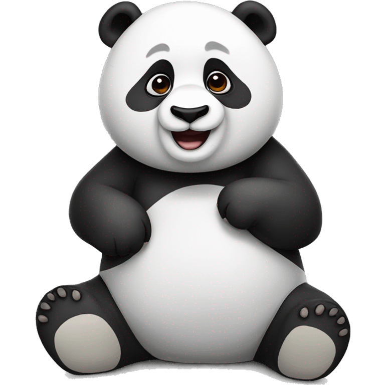 Panda chilling emoji