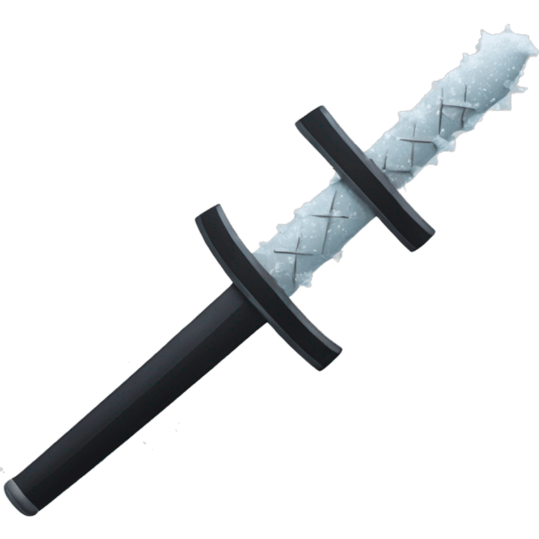 samurai sword sliced a snow flake emoji