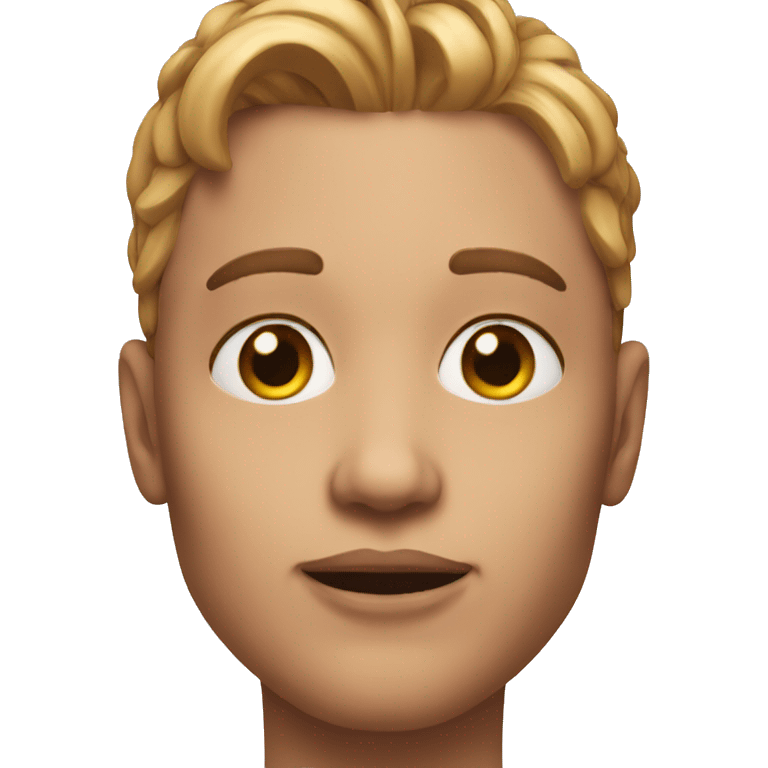 Uncanny valley face emoji