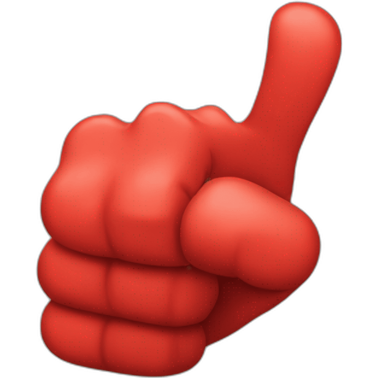 Red thumbs down emoji