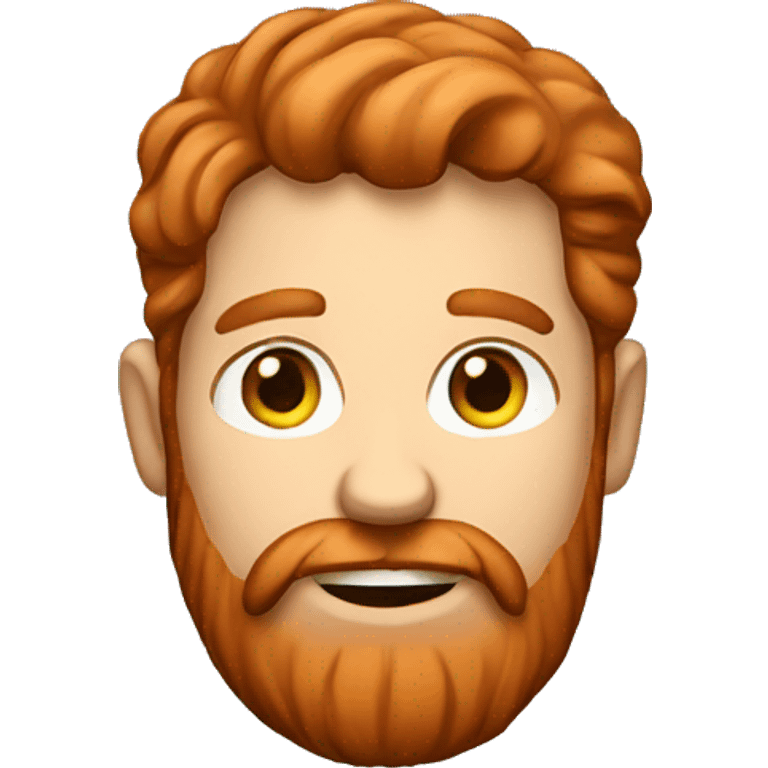 Red-haired bearded man emoji