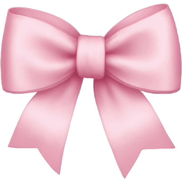 light pink ribbon bow emoji