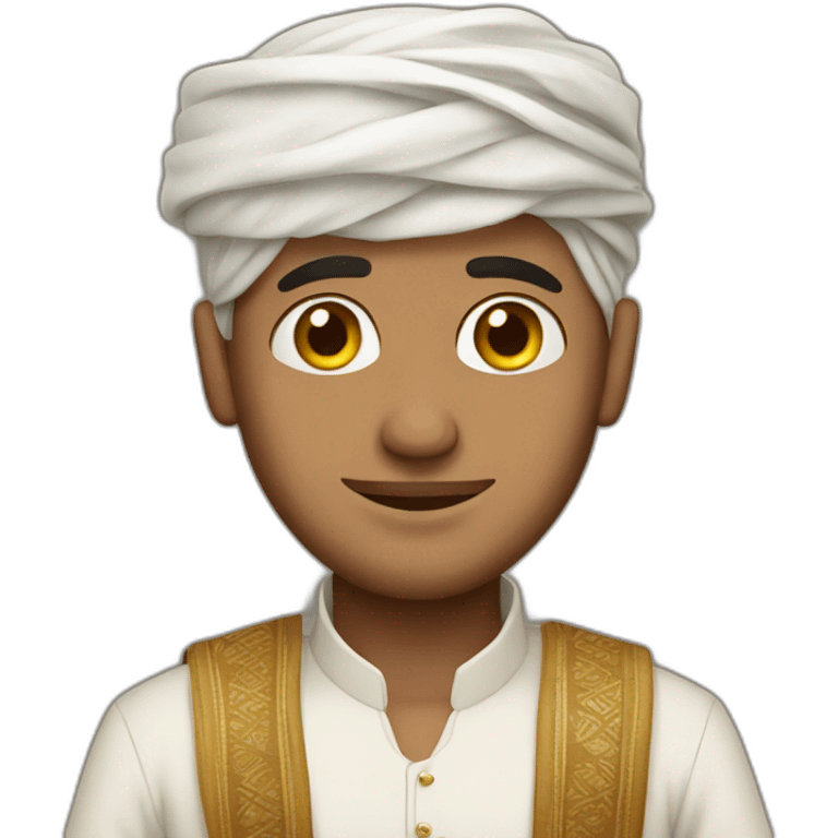 Yemeni guy with traditional clothes emoji