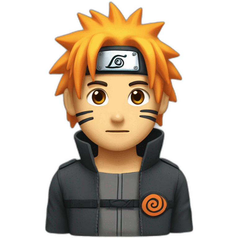 Un caca avec le bandeau de Naruto emoji