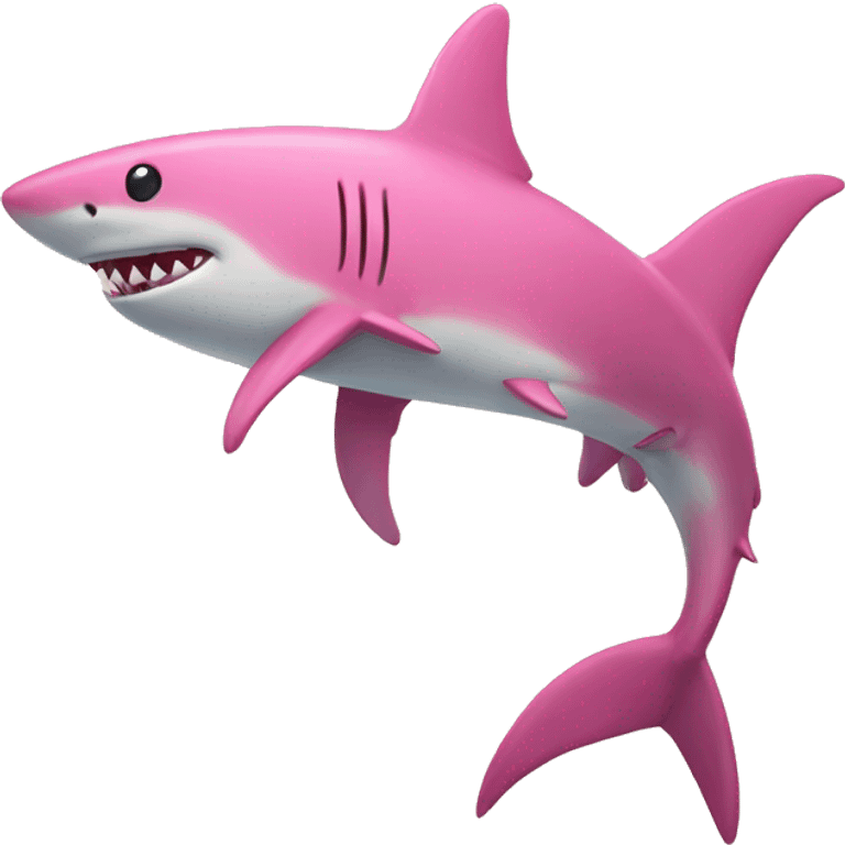 pink shark emoji