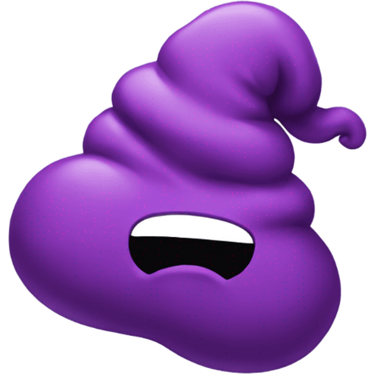 purple poop emoji