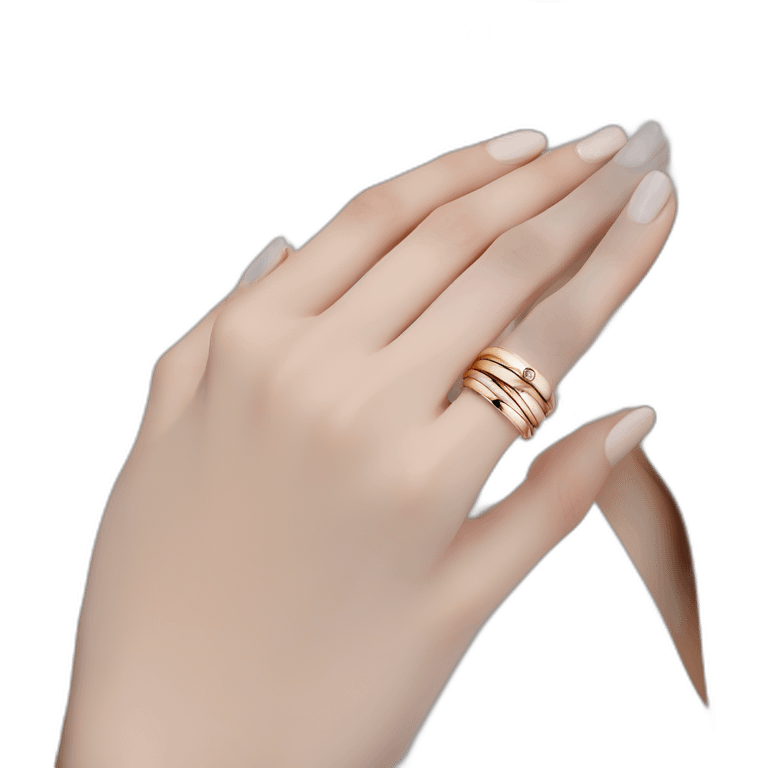 Cartier Trinity ring gold rose gold white gold emoji