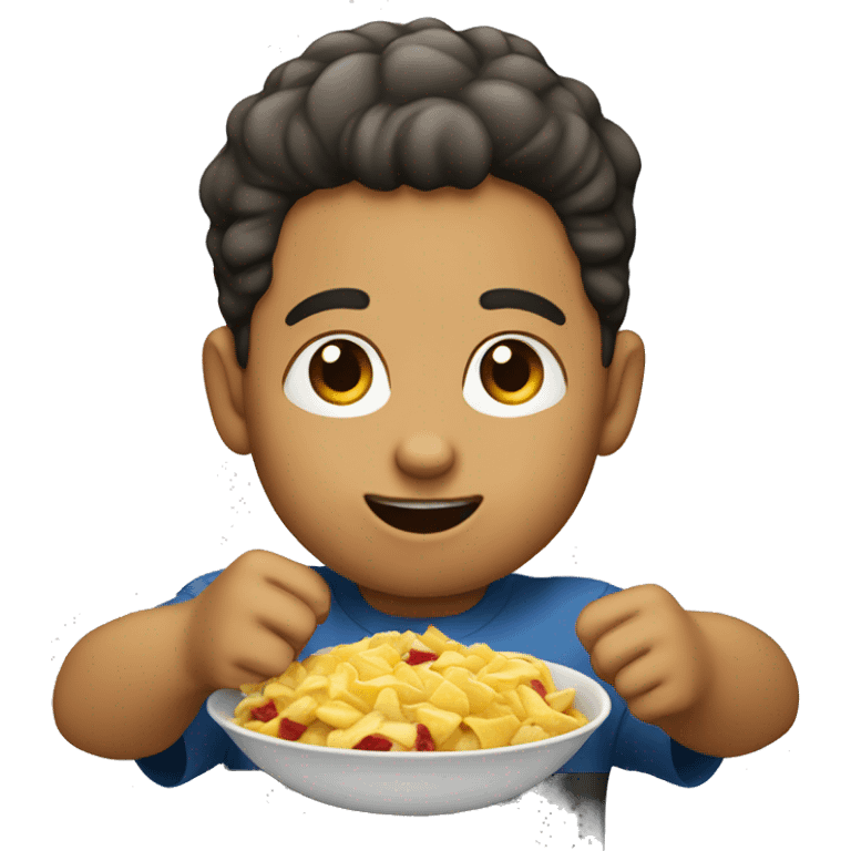 Niño comiendo  emoji