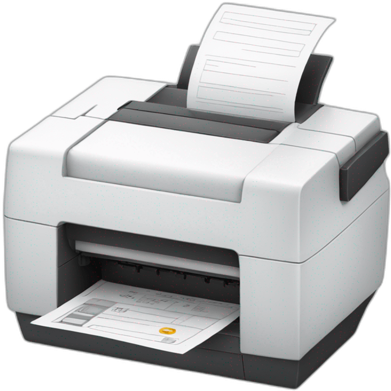 white receipt printer emoji