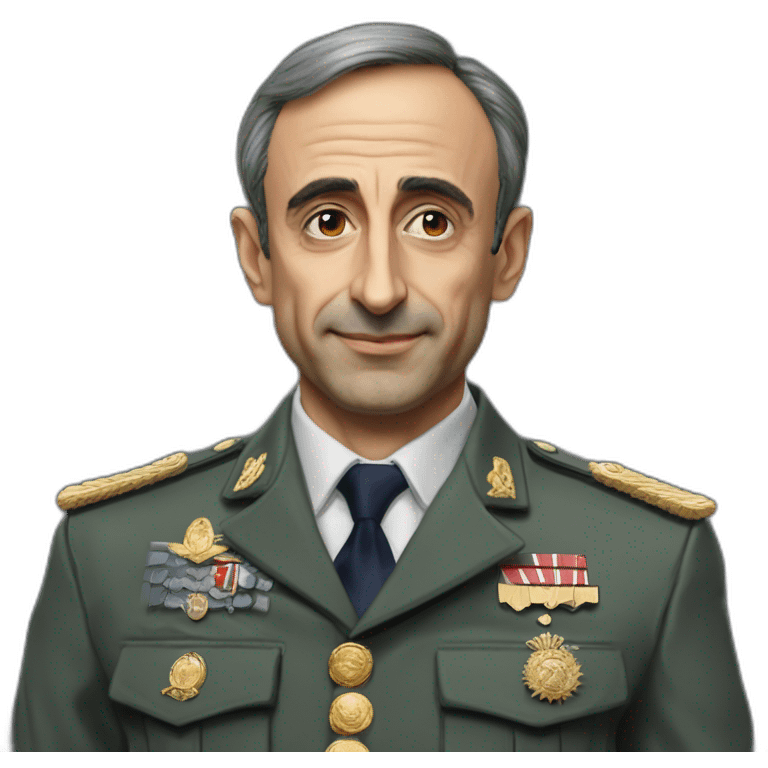 ÉRIC ZEMMOUR president français militaire médaille emoji