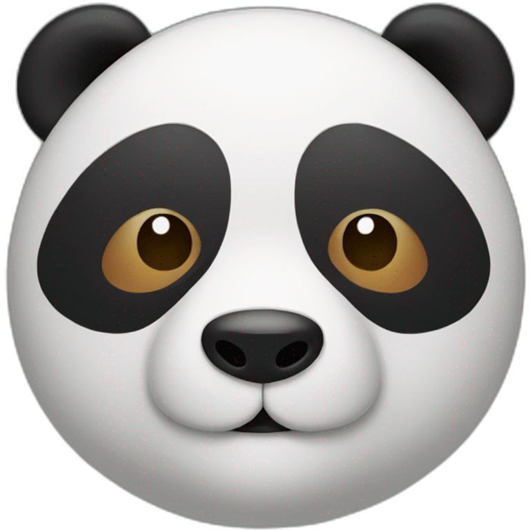 panda mask, only covering top half of face emoji