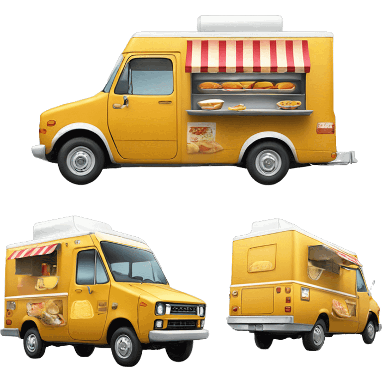 2013 Toyota 86 shaped 1973 food truck, real look emoji