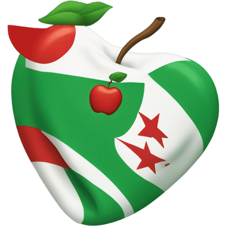 Andalusia flag like apple emoji design. 🇺🇳 with this shape emoji