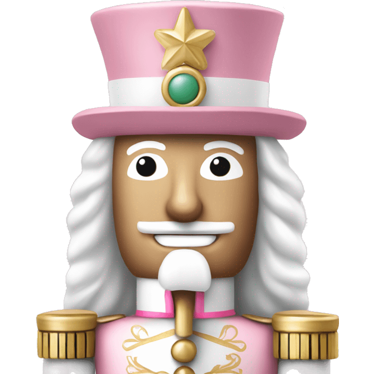 Light Pink and white themed nutcrackers  emoji