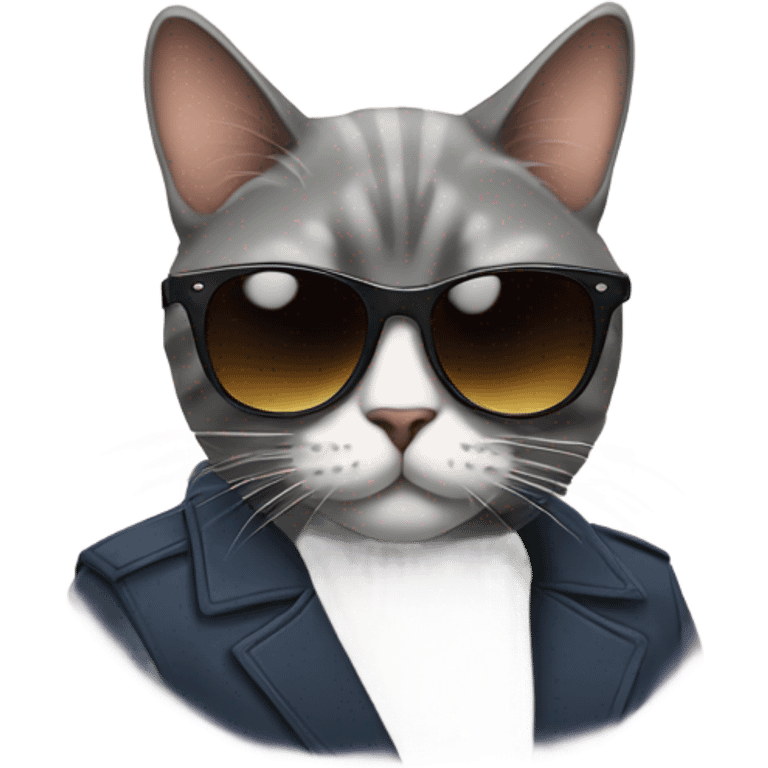 Cat with sunglasses emoji