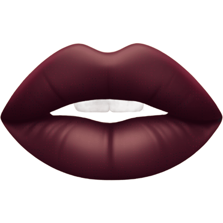 burgundy lipstick emoji