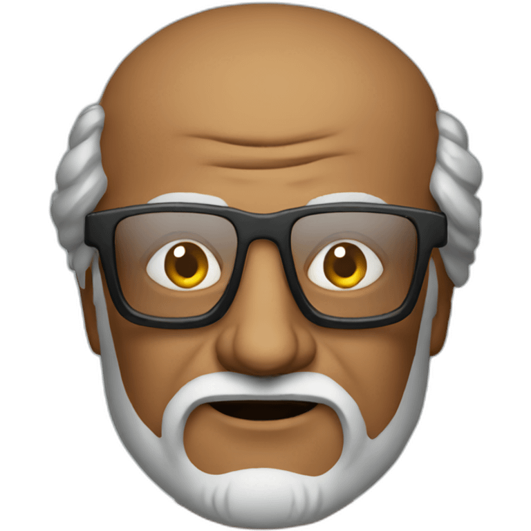 rajini with glass emoji