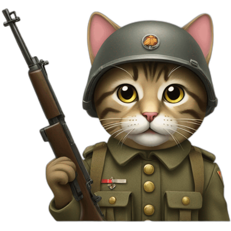 german ww2 cat soldier emoji