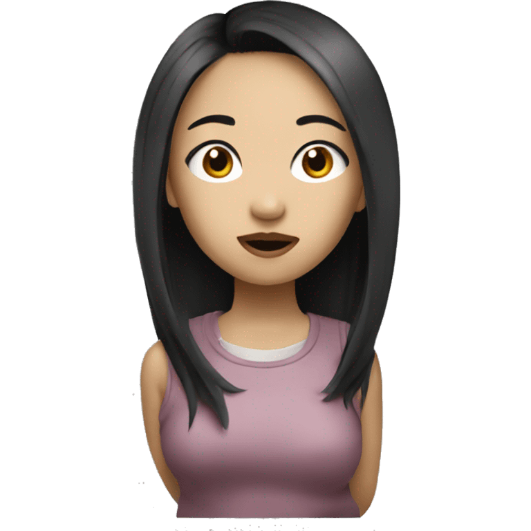 Asian baddie girl emoji