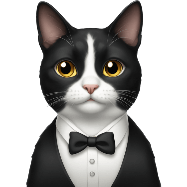 tuxedo cat emoji