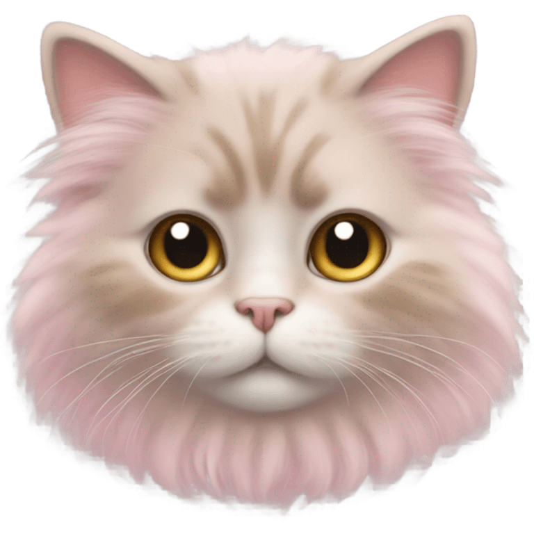 cute pink cat emoji