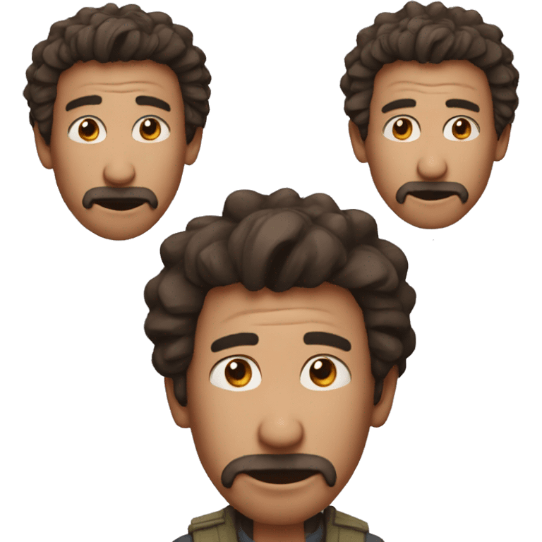 three crazy mans differents emoji