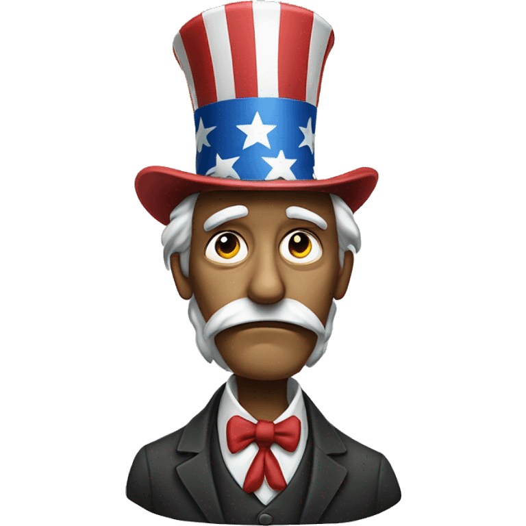 A sad uncle Sam emoji