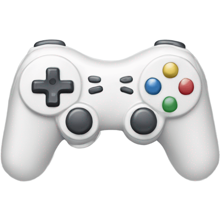 metallic video game white controller emoji