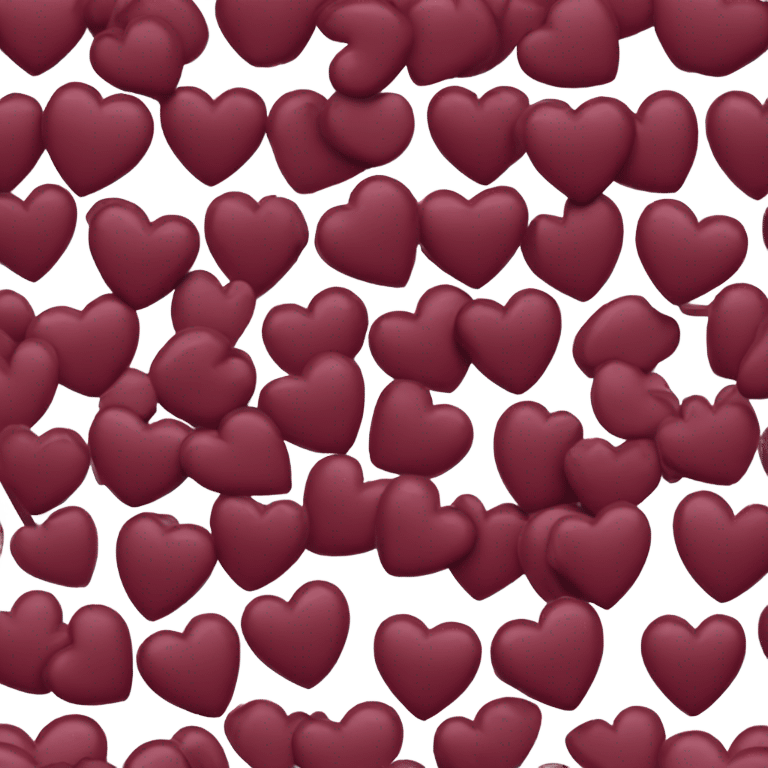 Burgundy Dark red heart emoji